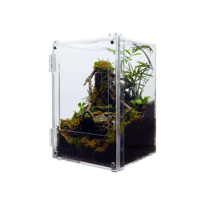 YKL38B-1 HerpCult Acrylic Enclosure Front-Opening Small  8"x8"x12" 3.3 Gallon:Jungle Bob's Reptile World