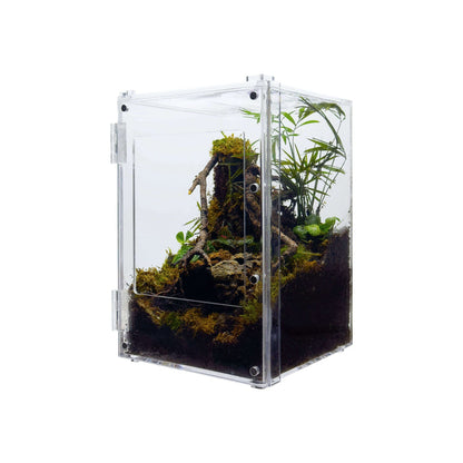 YKL38B-1 HerpCult Acrylic Enclosure Front-Opening Small  8"x8"x12" 3.3 Gallon:Jungle Bob's Reptile World