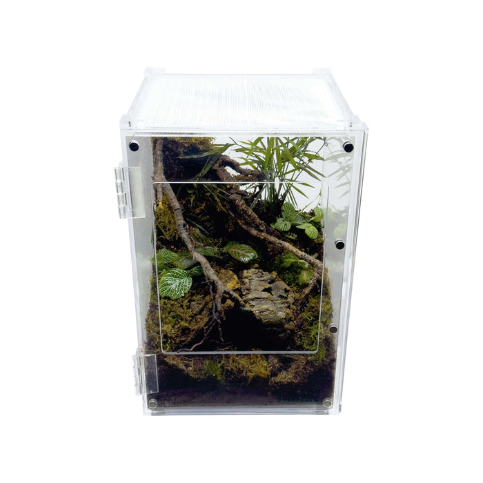YKL38B-1 HerpCult Acrylic Enclosure Front-Opening Small  8"x8"x12" 3.3 Gallon:Jungle Bob's Reptile World