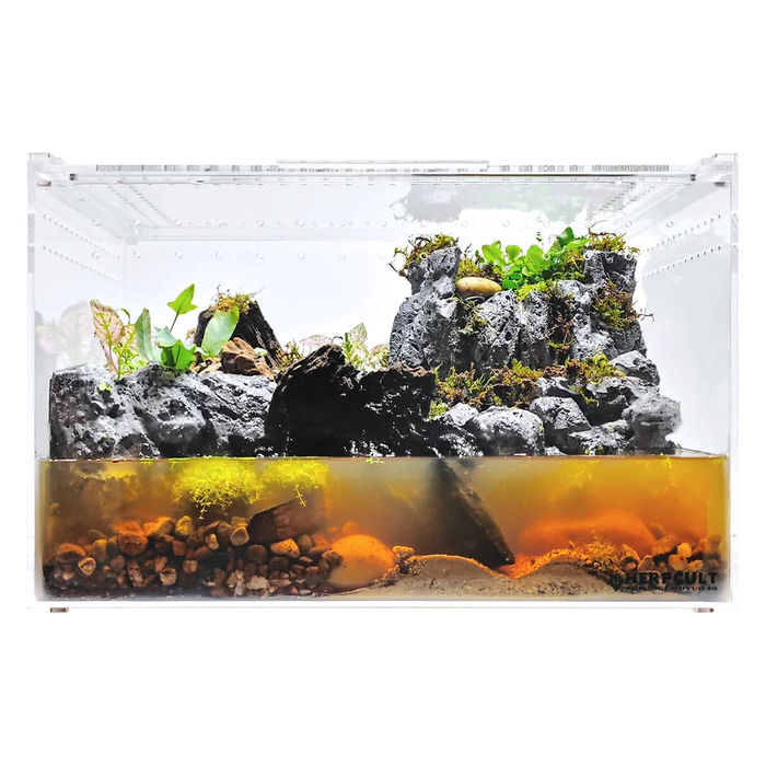 YKL50B HerpCult Acrylic Enclosure XLarge Clear Top 12" x16" x10":Jungle Bob's Reptile World