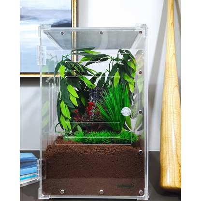YKL80B Herp Cult Acrylic Enclosure Screen Top Large 10"x10"x16" 7 Gallon: Jungle Bobs Reptile World