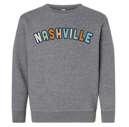 Youth Nashville Chenille Crewneck Sweatshirt
